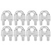 8pcs 3/8 Pulgadas M10 Cable de Acero Inoxidable Cable Clip