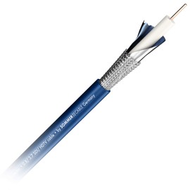 Sommer Cable 1.5 m 12G 6G 3G SDI Video Cable 4K 6K UHD HD-SDI (HDTV) SC-Vector 0.8/3.7 1 x 0.80 mm² Blue - BNC Plug NEUTRIK - VTGX-0150-BL-BL - 150 cm 4.92 ft