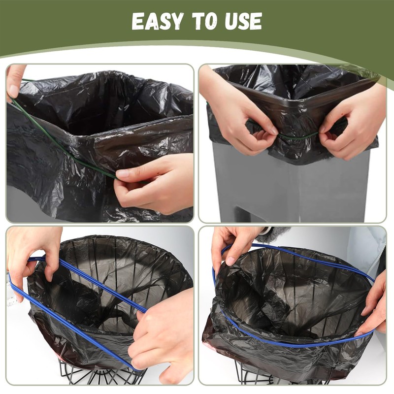 3 Pcs Heavy Duty Trash Can Bands 71 Inch, Durable