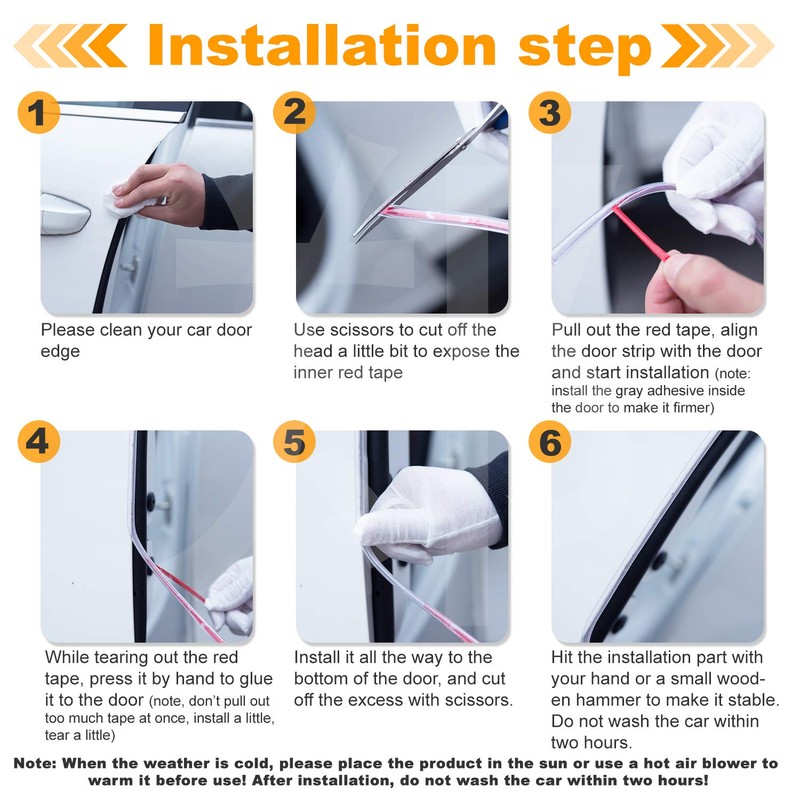 Car Door Edge Protector, 5M Car Edge Trim Rubber Seal