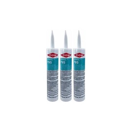 Dow Corning 795 Silicone Building Sealant - 10.3 oz. Cartridge - White - 3 Pack