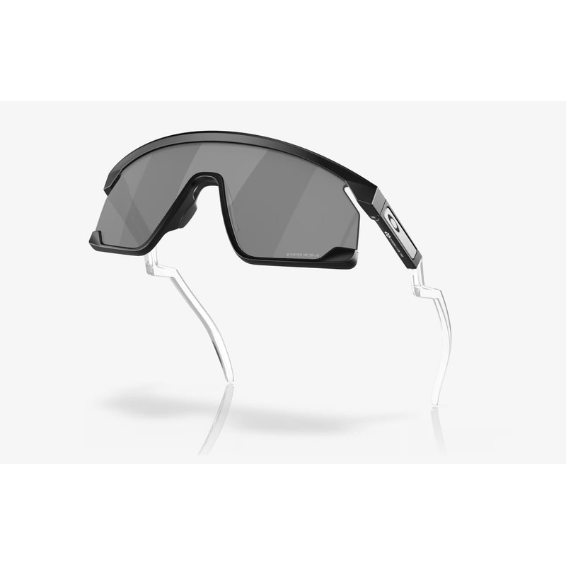 Oakley BXTR Sunglasses Matte Black/Clear with Prizm Black Lens