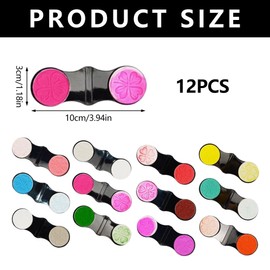 Hair Chalk for Kids & Girls - 12PCS Washable Temporary Hair Dye, Non-Toxic Hair Color for Hair, Christmas Gifts | Hypoallergenic, Quick-Dry Formula for Parties, Cosplay, Pet Hair Coloring