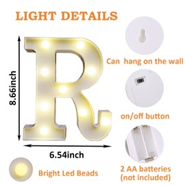 4 luces LED para carpa con letras de grado, números de letras con luces para decoraciones de fiesta de graduación, decoraciones de graduación 2023, suministros de fiesta