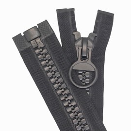 MebuZip 75 cm #20 Giant Zip 14 mm Super Large Zip Separable Zip for Tents Sewing Coats (Black)