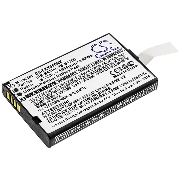 FITHOOD Battery Replacement for Flysky FS-i10 FS-iT4 FS-iT4S FS-GT3B FS-GT2B FA605 FS-GT3C FS-B1700 FS-BA800 (1600mAh/3.7V)