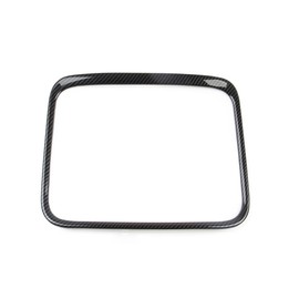 Korlot Carbon Fiber Style Center Console Storage Cup Holder Cover Trim Accessories fit 2015-2018 RAM 1500 2500 3500