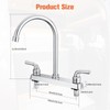 ABS Kitchen Faucet 8" Main Body,Non-Metallic RV Kitchen Faucet 360°