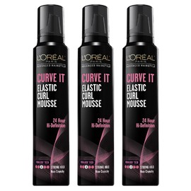L’Oreal Paris Advances Hair Style Curve It Curl Mousse 8.3z (Pack of 3)