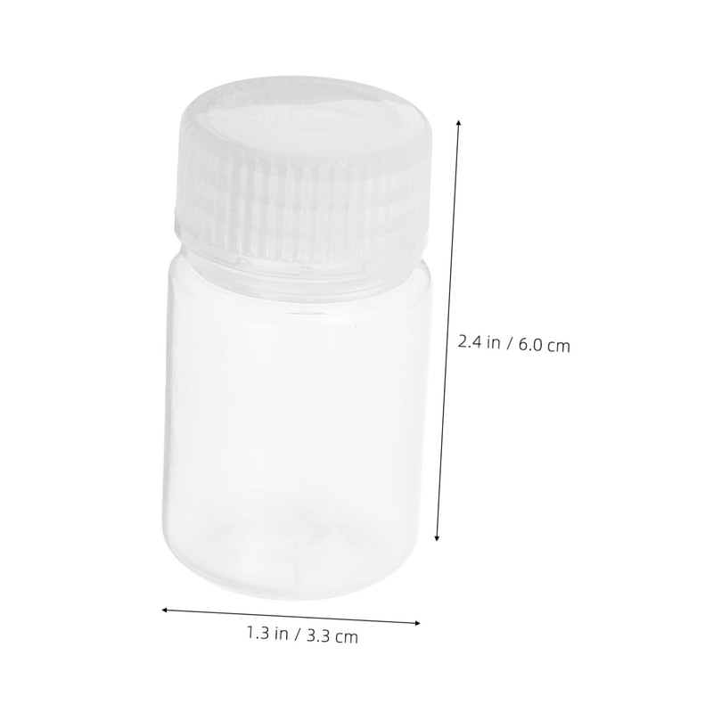 Cabilock 6Pcs Transparent Bottles High Temperature Resistant Sample Containers Leak