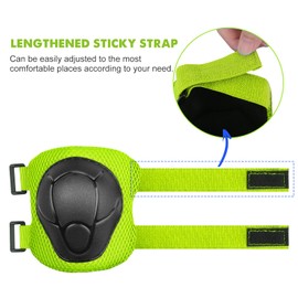 Knee Pads Children's Pad Set Inline Protectors 6 in 1 Professional Protective Equipment for 3-7 Years Children Elbow Pads Wrist Guards Protectors Adjustable for Skateboard Scooter Skating Driving