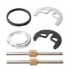 Washbasin tap screw system, 1 set, with M6 screws 80