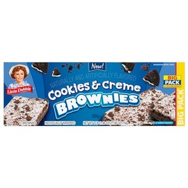 Little Debbie, Big Pack Cookie & Creme Brownies, 27.98 Ounce