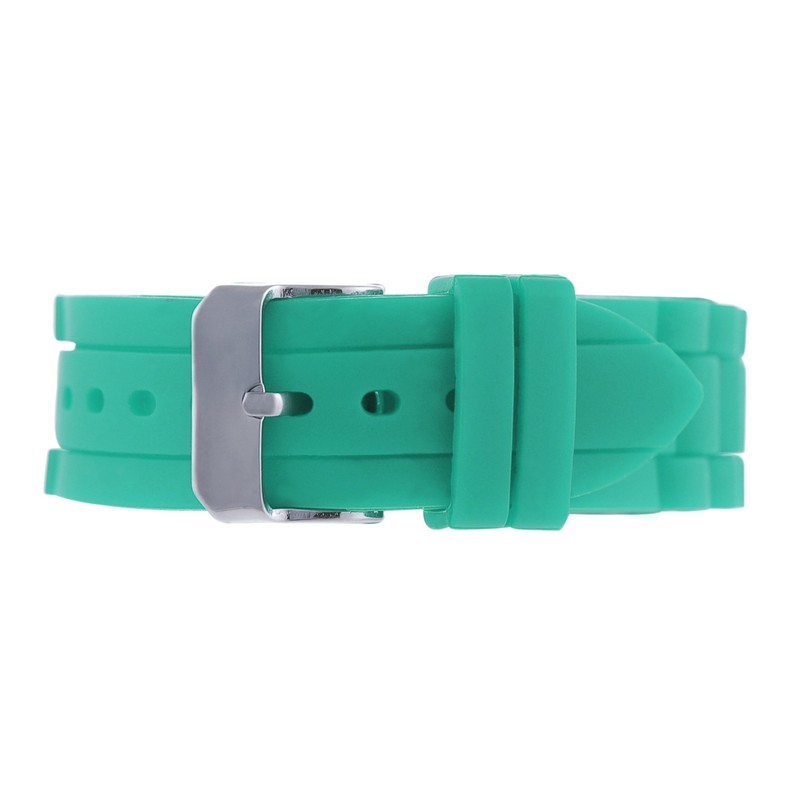 Geneva Womens Platinum Silicone Watch