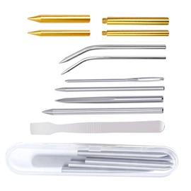 NIYATA Paracord Needle Set, Paracord FID Braiding Needle Set, with Sewing Needle and Smoothing Tool and Storage Box, Various Sizes, for Crafts and Sewing, for DIY Craft Supplies, Pack of 10