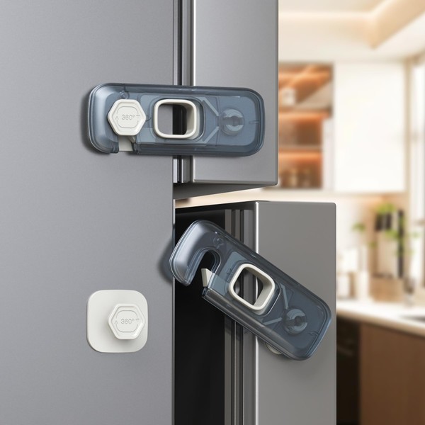 Blissleaf 5 Pack Child Proof Refrigerator Lock, Fridge Locks for