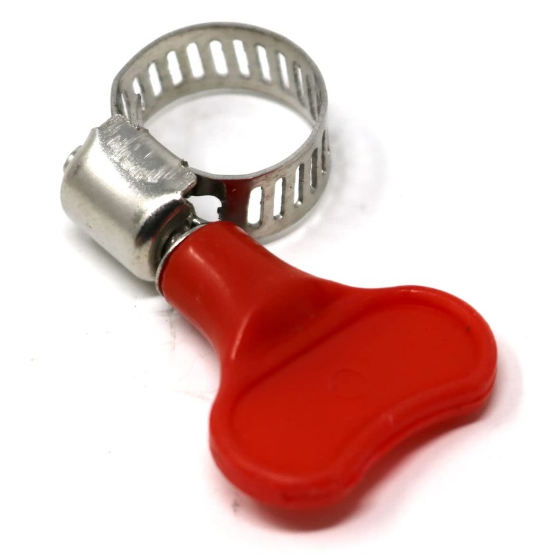 fiXte 8 Piece Hose Clip Set Easy Turn Butterfly Jubilee