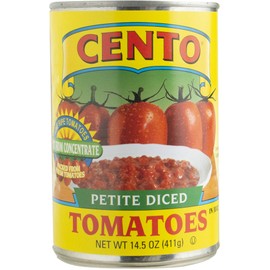 Cento Petite Diced Tomatoes, 14.5 Ounce Cans (Pack of 12)