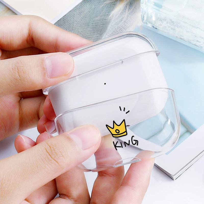AKABEILA protective case compatible with Airpods [front LED visible and