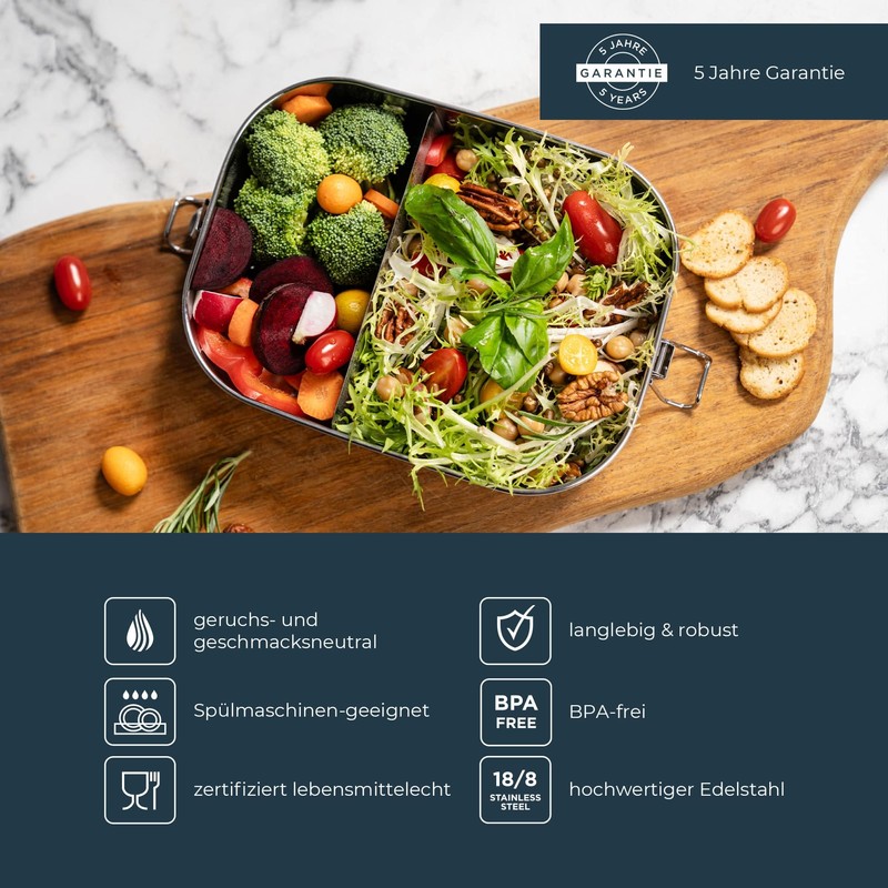 ECO Brotbox | Bento Flex+ | Rectangular lunchbox made of