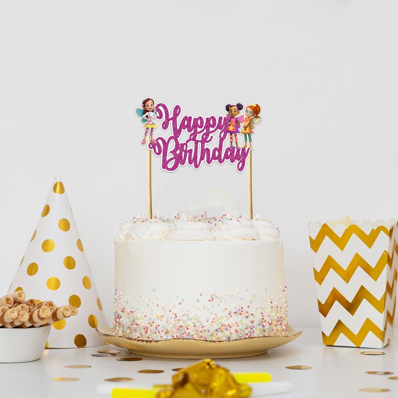 Seyal® Buttrbean Cafe Decoración para tarta de feliz cumpleaños