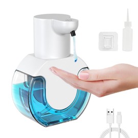MCHERRY Dispensador automático de jabón en líquido, dispensador de jabón Gel sin Contacto de 420ML, dispensador de jabón Impermeable IPX5, Apto para Cocina, Baño, Hotel (jabón líquido)