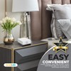 Shabled Bedside Lamp with Drawer – Touch LED Nightstand Lamp
