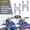 CB Handlebar Clamp Risers 7/8" Bars Kit 30mm Height For