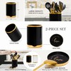 STYLED SETTINGS Black and Gold Cooking Utensils Set - 13-Piece