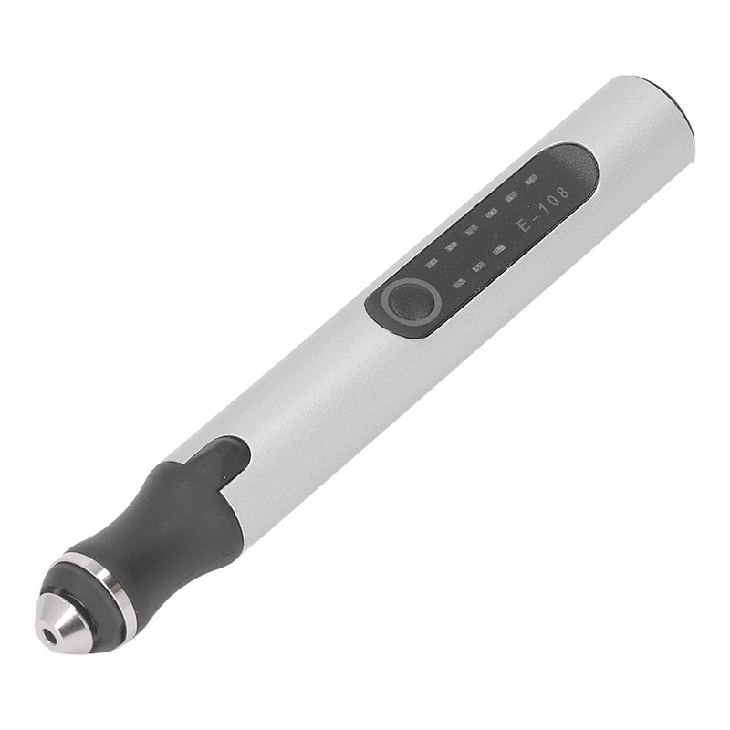 Electric Engraving Pen Set Mini Silver 10W USB Rechargeable Engraving