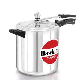 HAWKINS Classic CL8T 8-Liter New Improved Aluminum Pressure Cooker, Small, Silver