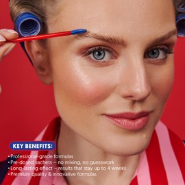 ANDbeauty Eyebrow and Eyelash Colour, Light Brown, Professional Colouring for an Intense and Long-Lasting Result, Without Unwanted Red Tones, Content Colour & Developer for 3 Applications