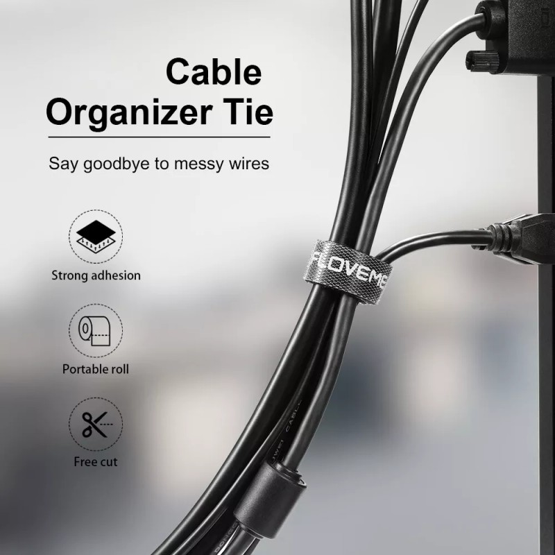 Floveme Cable Organizer Wire Winder Clip Earphone Holder Mouse Cord