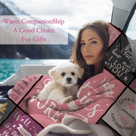 VivaJoy Bestie Gifts Blanket for Women - Perfect Bestie Birthday Gifts Throw Blanket 60"X50", Creative Gifts for Bestie, BFF, Sister, Bestie Gifts for Birthday, Christmas