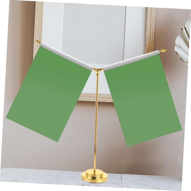 FUNOMOCYA Desk Flag Stand with Stable Base for Office Conference