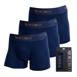 iSDG Incontinence Pants, Urinary Leak Prevention, Boxer Urinary Leak Pants, For Mild Incontinence, Pack of 3 (L, Navy)