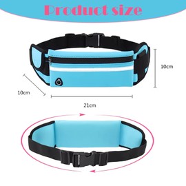 2 Pcs Running Belt,Running Belts for Women Bum Bag Running Belt Men Bumbags for Men for Running, Training, Hiking, Cycling, and Fitness Centers (Blue, Red)