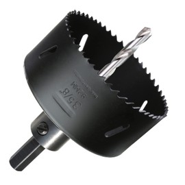 PLG2SUPT 3-5/8” HSS Bi Metal Hole Saw Cutter for Wood Drywall Plastic Aluminum Mild Steel Iron Metal Stainless Steel Heavy Duty Hole Saw Bit with Arbor