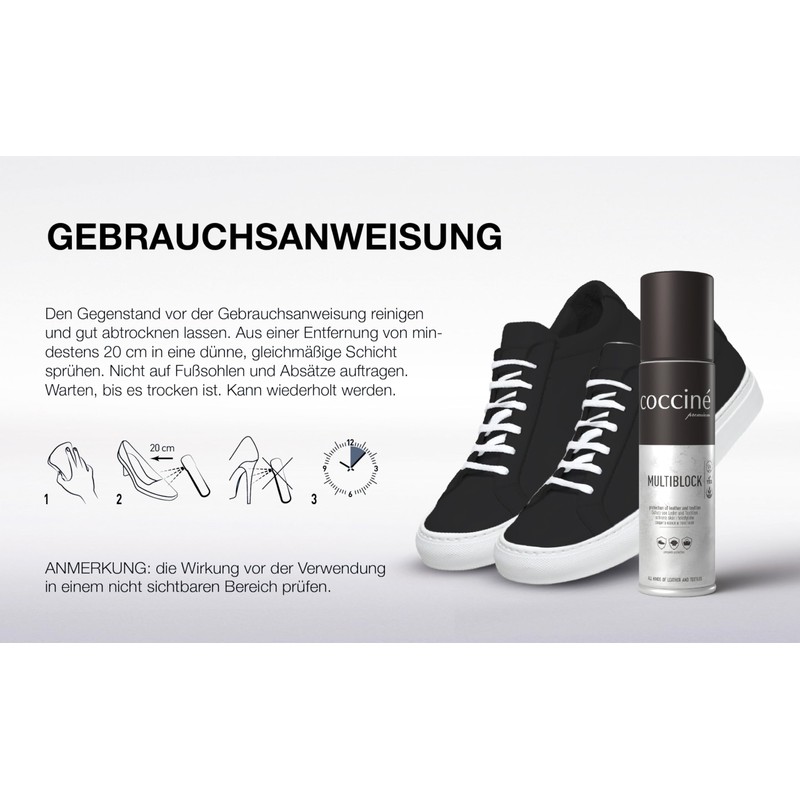 Cocciné Protective Preparation for Shoes Multiblock, Shoe Impregnation for Leather