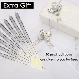 EDATOFLY 30 Pcs Large Pull Bows, Pull Bows for Gift Wrapping Large Gift Bows for Presents Gift Wrapping Bows Present Bows for Hampers Florist Wedding Christmas Party Car Baskets Bouquets (Blue)