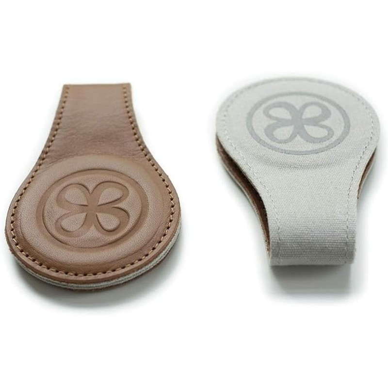 Cloby Swaddle Magnet Clips Leather 2 Coloured Back Canvas Grey