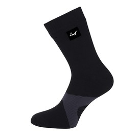 OTTERSHELL Waterproof breathable socks for MEN and WOMEN. For outdoor activities golf running cycling hiking walking. (UK, Numeric, 3, 5, Regular, Regular, Black - G)