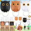 Exbrith Pack of 3 Key Hooks Owl, Owl Magnetic Key