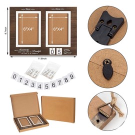 5th Wedding Anniversary The Gifts - Anniversary The Gifts Parents, Wood Anniversary The Gifts, Wedding Gifts For Anniversary, Mum Dad Anniversary The Gift, Wooden Picture And Anniversary Photo Frame
