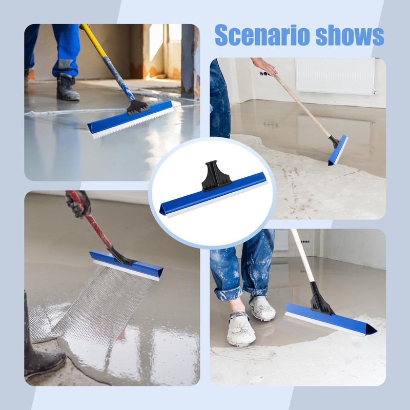 Lanties 2 Pack 16 Inches Epoxy Floor Squeegees Notched Squeegee