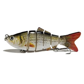 Al Fishing Lure 6 Segment Swimbait Crankbait Hard Bait Slow 18g 10cm with 6# Fishing Hook Fishing Tackle