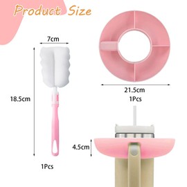 EHDWXVZM 1 Cup Snack Tray, 1 Cup Brush, Portable Cup Snack Container, Cup Snack Dispenser Tray