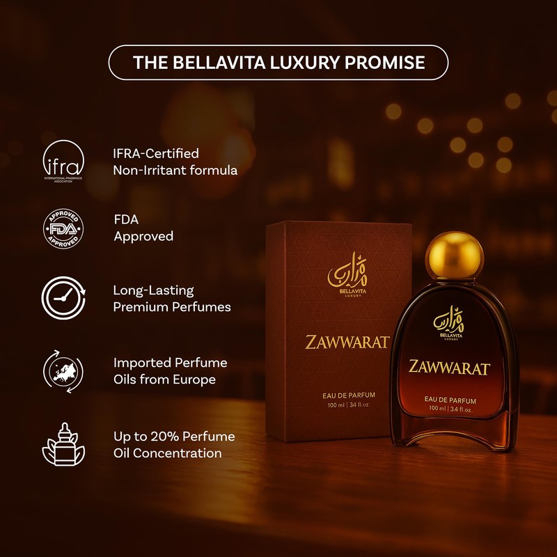 Bella Vita Luxury ZAWWARAT Unisex Fragrance | EDP Perfume for