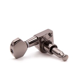 Tone Ninja Import 2-Pin tuner set, 6 Inline staggered, Black Nickel