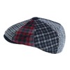 Epoch hats company Men's Multi Patchwork Newsboy Cap, Medium, Gray